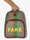 GUCCI MULTICOLOURED FAKE/NOT GG SUPREME BACKPACK,6366542GCCG15726015