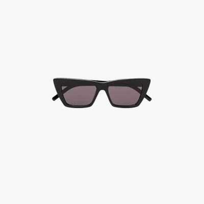 Saint Laurent Black New Wave 276 Cat Eye Sunglasses