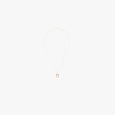 Mateo 14k Yellow Gold K Initial Diamond Necklace