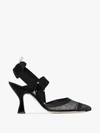 Fendi Colibrì Ff Motif Slingback Pumps In Black