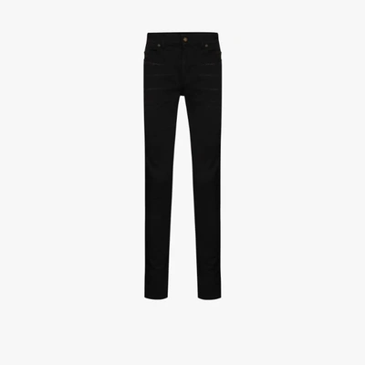 SAINT LAURENT BLACK FIV- POCKET SKINNY JEANS,622876Y500R15397301