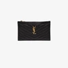 SAINT LAURENT BLACK SMALL MONOGRAM QUILTED LEATHER POUCH,636312BOW0115729952