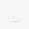 JACQUEMUS WHITE LES BASKETS LEATHER SNEAKERS,206FO0720615485542