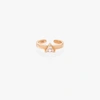 Anita Ko 18kt Rose Gold Trillion Diamond Ear Cuff In Yellow