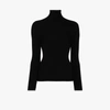 Fusalp Womens Noir Alisier Turtle-neck Stretch-knit Top Xs In Schwarz