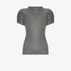 Issey Miyake Mist Basics Pleated Funnel Neck Top In Grey