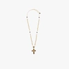 DOLCE & GABBANA GOLD TONE EMBELLISHED CROSS NECKLACE,WNM8S2W111115446563
