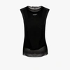 ANN DEMEULEMEESTER SHEER PANELLED VEST TOP,2002380322015426062