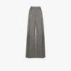 ALEXANDRE VAUTHIER WIDE LEG PLEATED WOOL TROUSERS