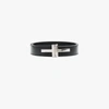 TOM FORD BLACK DOUBLE T LEATHER BELT,TB252TLCL05215469027