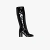 Maison Margiela Tabi 80mm Glossed-leather Boots In Black
