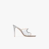 ALEXANDRE VAUTHIER AVA GHOST 100 LEATHER SANDALS,AVAGHOSTCRYSTAL15384795