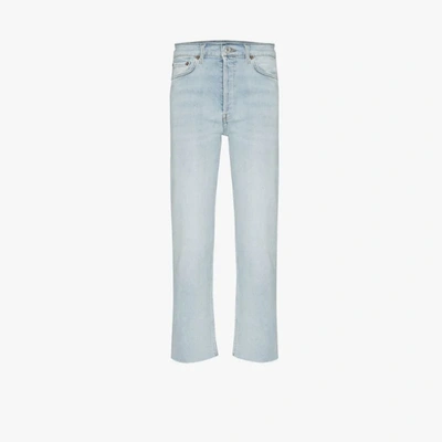 Re/done '70s Stove Pipe High-rise Jeans In Blue