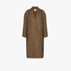 Isabel Marant Étoile Brown Ojima Double-breasted Coat In Brown