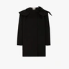 SHUSHU-TONG BLACK EXAGGERATED COLLAR COCOON COAT,aw20co0115421089