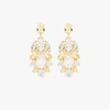 ANTON HEUNIS GOLD-PLATED CRYSTAL CLUSTER EARRINGS,BWN31115377966