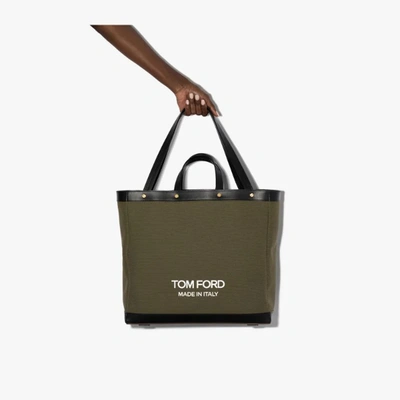 Tom Ford Mittelgrosser Shopper In Green