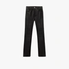 SUNFLOWER BLACK STRAIGHT LEG LEATHER TROUSERS,600315488927