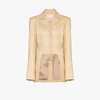 ALEKSANDRE AKHALKATSISHVILI CHECKED CUTOUT BLAZER,FW20BLCP0115364470