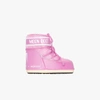 Moon Boot Pink Classic Low Snow Boots In Pink