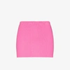 Hunza G Crinkled-effect Mini Skirt In Pink