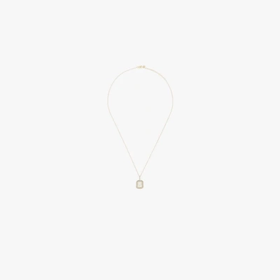 Mateo 14k Yellow Gold U Initial Diamond Necklace