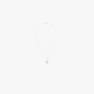 MATEO 14K YELLOW GOLD G INITIAL DIAMOND NECKLACE,FCN09G15729894
