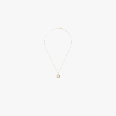 Mateo 14k Yellow Gold F Initial Diamond Necklace