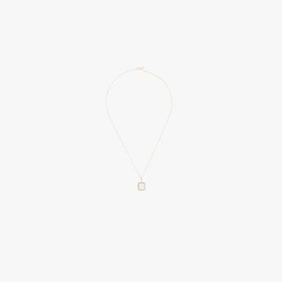 Mateo 14k Yellow Gold B Initial Diamond Necklace