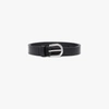 Isabel Marant Black Zap Leather Belt In Black