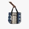 ISABEL MARANT BLUE WARDEN EMBROIDERED SHOULDER BAG,PP010620A014M15112874