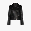 Ksubi Lapel Long Sleeve Leather Jacket In Black