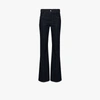 CHLOÉ BLUE RECYCLED DENIM BRAIDED FLARED JEANS,C20ADP8215115253517