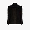 By Walid Haya Embroidered Upcycled Silk Jacket In Black
