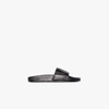 BALENCIAGA BLACK LEATHER SLIDES,623523WA95315088165