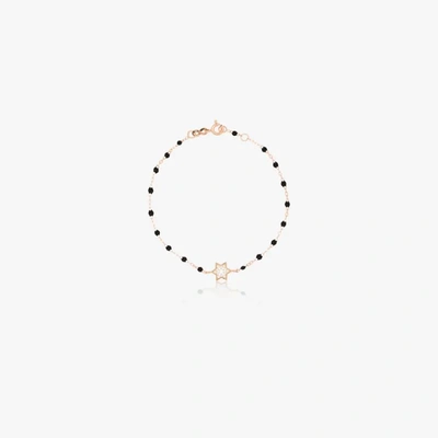 Gigi Clozeau 18k Rose Gold 17 Cm Diamond Star Beaded Bracelet In Pink