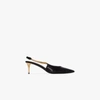 TOM FORD BLACK 55 CHAIN SLINGBACK PUMPS,W2730TLCL09715402385