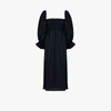 Sleeper Atlanta Linen Midi Dress In Blau