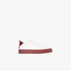 CHLOÉ AND RED LAUREN LEATHER SNEAKERS,C20U108M16015253691