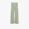 ROSIE ASSOULIN CHECKED SAILOR TROUSERS,R203P02WC173BistretchCottonPl15143409