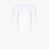REMAIN WHITE VERONA SHOULDER PAD T-SHIRT,90113015201522