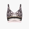 AGENT PROVOCATEUR PINK ZENAYA MESH LEOPARD PRINT BIKINI TOP,10983215095774