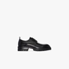 ANN DEMEULEMEESTER BLACK LEATHER OXFORD SHOES,20142880201437509915331977