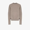 RICK OWENS DRKSHDW GRANBURY CREW NECK SWEATSHIRT,DU20F1283FR15216964