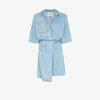 NANUSHKA SHEBA WRAP DENIM SHIRT DRESS,NW20PFDR0165215178575