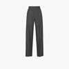 WE11 DONE PLEATED PINTUCK WOOL TROUSERS,WDPT820005MMG15253668