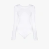 Wolford Memphis Long-sleeved Bodysuit In White