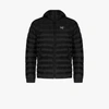 Arc'teryx Cerium Lt Padded Hooded Shell-down Jacket In Black