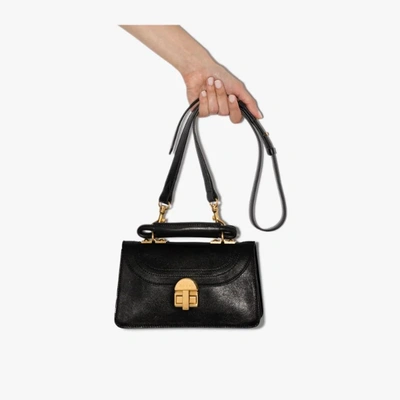 Marni Juliette Crossbody Bag In Black Grained Calf