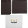 BARBOUR BARBOUR WALLET CARD HOLDER GIFT SET BROWN
